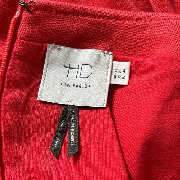 DONATED - Anthropologie HD in Paris Red Midi Swing Skirt Size 8 - Picture 4 of 5